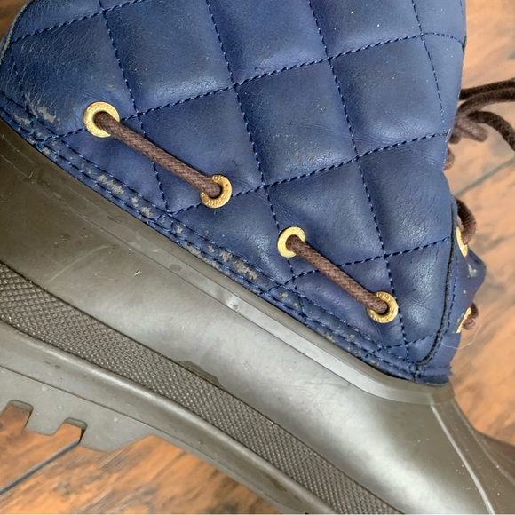 Sperry | Navy Quilted Duck Boots size 8 - Picture 6 of 8
